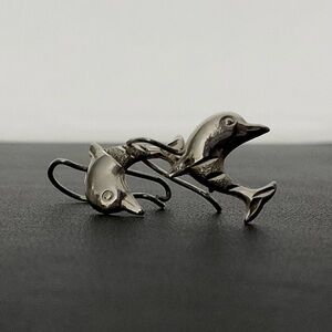 Silver Dolphin Earrings